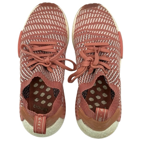 Adidas NMD_R1 STLT Primeknit Ash Pink Women's Size 8.5 -Athletic Boost Sneakers - Picture 6 of 8